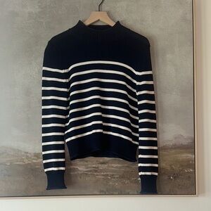 J. Crew Navy Striped Sweater
